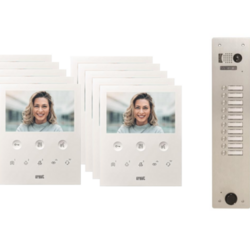 Kit visiophone 1 rang&eacute;e avec 10 &eacute;crans URMET Collectif
