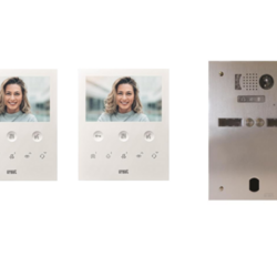 Kit visiophone 2 rang&eacute;es avec 2 &eacute;crans URMET Collectif
