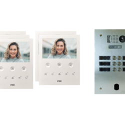 Kit visiophone 2 rang&eacute;es avec 5 &eacute;crans URMET Collectif