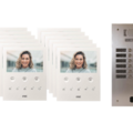 Kit visiophone 2 rang&eacute;es avec 12 &eacute;crans URMET Collectif