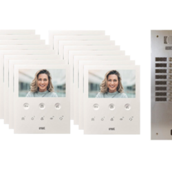 Kit visiophone 2 rang&eacute;es avec 16 &eacute;crans URMET Collectif