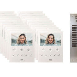 Kit visiophone 2 rang&eacute;es avec 20 &eacute;crans URMET Collectif