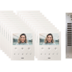 Kit visiophone 2 rang&eacute;es avec 22 &eacute;crans URMET Collectif