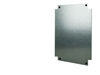 Plaque de fond m&eacute;tal t&ocirc;le pleine pour coffret polyester Solera Polibox PX405020