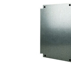 Plaque de fond m&eacute;tal t&ocirc;le pleine pour coffret polyester Solera Polibox PX506025