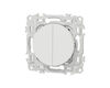 SCHNEIDER ELECTRIC Interrupteur va-et-vient ou poussoir double Blanc craie Schneider Odace