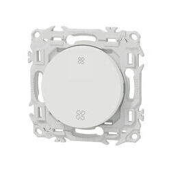 SCHNEIDER ELECTRIC Interrupteur de VMC 2 vitesses Blanc craie Schneider Odace