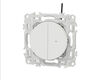 SCHNEIDER ELECTRIC Interrupteur va-et-vient ou poussoir double lumineux Blanc craie Schneider Odace