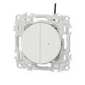 SCHNEIDER ELECTRIC Interrupteur va-et-vient ou poussoir double lumineux Blanc craie Schneider Odace