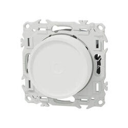 SCHNEIDER ELECTRIC Variateur de lumi&egrave;re rotatif 2 ou 3 fils Blanc craie Schneider Odace