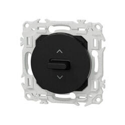 SCHNEIDER ELECTRIC Interrupteur de volet roulant 3 positions &agrave; levier Noir onyx Schneider Odace
