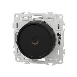 SCHNEIDER ELECTRIC Variateur de lumi&egrave;re rotatif 2 ou 3 fils Noir onyx Schneider Odace