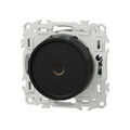 SCHNEIDER ELECTRIC Variateur de lumi&egrave;re rotatif 2 ou 3 fils Noir onyx Schneider Odace