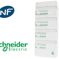 SCHNEIDER ELECTRIC Tableau pr&eacute;c&acirc;bl&eacute; 18 disj + 4 ID Schneider Resi9 XP &agrave; vis