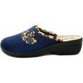Chaussons Inblu Femme Mule, Textile chaud, compens&eacute; -LV08 Bleu Grenoble
