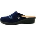 Chaussons Fly Flot Femme Mule, Textile chaud, compens&eacute; - L7Y09 Bleu