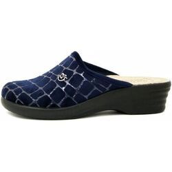 Chaussons Fly Flot Femme Mule, Textile chaud, compens&eacute; - L8X67 Bleu