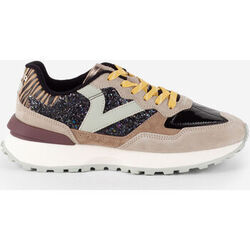 Baskets basses V 1985 VICTORIA 1985 BASKET RUSH PAILLETTES CRO&Ucirc;TE DE CUIR 8807103 Noir