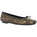 Ballerines Reqin's Ballerines cuir lamin&eacute; Marron