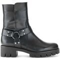 Bottines Gabor Bottines en cuir &agrave; talon d&eacute;croch&eacute; Noir