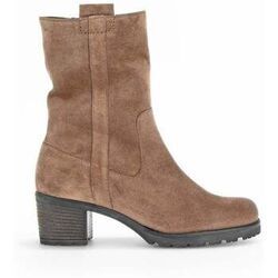 Bottines Gabor Bottines en cuir &agrave; talon d&eacute;croch&eacute; Beige