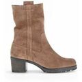 Bottines Gabor Bottines en cuir &agrave; talon d&eacute;croch&eacute; Beige