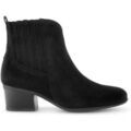Bottines Gabor Bottines en cuir &agrave; talon d&eacute;croch&eacute; Noir
