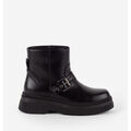 Boots Victoria BOTTINES DUBLIN EFFET CUIR NOIR MONOCHROME SANGLE 1301105 Grenoble
