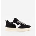 Baskets basses Victoria BASKET SEUL CRO&Ucirc;TE DE CUIR OVERSIZE CONTRASTE 1257128 Noir