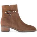 Bottines Gabor Bottines en velours &agrave; talon d&eacute;croch&eacute; Marron