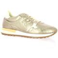 Baskets femme sur Grenoble : Baskets Reqin's Baskets cuir lamin&eacute; champagne Beige