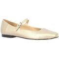 Ballerines Exit Babies cuir lamin&eacute; Marron