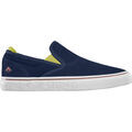Skate & rollers sur Grenoble : Chaussures de Skate Emerica WINO G6 SLIP ON NAVY GOLD WHITE