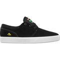 Skate & rollers sur Grenoble : Chaussures de Skate Emerica FIGGY G6 BLACK WHITE GOLD