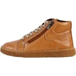 Baskets montantes The Divine Factory Basket Montante Cuir Al&eacute;noa Marron