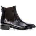 Bottines Gabor Bottines en cuir lisse &agrave; talon bloc Noir