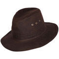 Chapeau Chapeau-Tendance Chapeau huil&eacute; T61 Marron