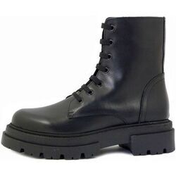 Boots Osvaldo Pericoli Femme Chaussures, Bottine in Cuir, Lacets et Zip - XS02