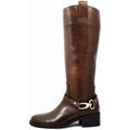 Bottes femme sur Grenoble : Bottes Osvaldo Pericoli Femme Botte au genou, Cuir souple, Zip - ST513G