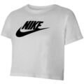 Tee-shirts enfants sur Grenoble : T-shirt enfant Nike G NSW TEE CROP FUTURA - WHITE/BLACK/BLACK - S