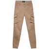 Pantalon enfant Teddy Smith PANTALON BATTLE JR DRILL - BOIS BRUN - 4 ans
