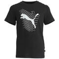 Tee-shirts enfants sur Grenoble : T-shirt enfant Puma TEE SHIRT - Noir - 128