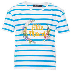 T-shirt enfant Little Marcel TEE SHIRT MC - RAYE BLEU ET BLANC - 8 ans