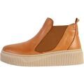 Baskets montantes The Divine Factory Basket Montante Cuir Al&eacute;noa Marron