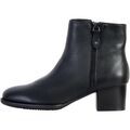 Sports d'hiver sur Grenoble : Boots The Divine Factory Bottines &agrave; Talon Cuir Al&eacute;noa Noir