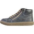 Baskets montantes The Divine Factory Basket Montante Cuir Al&eacute;noa Gris