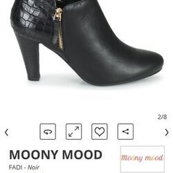 Boots Moony Mood Bottines noires &agrave; talons Noir
