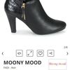 Boots Moony Mood Bottines noires &agrave; talons Noir