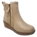 Chaussures Hispaflex Bottines taupe pour femmes 2417
