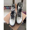 Bottines Dr. Martens Bottines &agrave; plateau Dr Martens Blanc